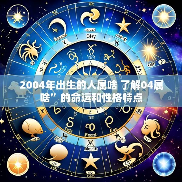 2004年出生的人属啥 了解04属啥”的命运和性格特点