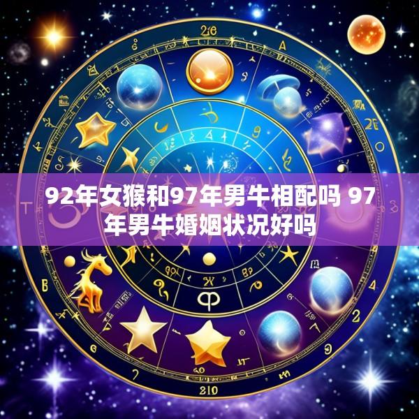 92年女猴和97年男牛相配吗 97年男牛婚姻状况好吗
