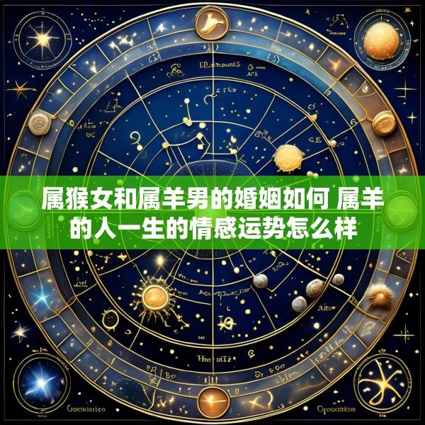 属猴女和属羊男的婚姻如何 属羊的人一生的情感运势怎么样