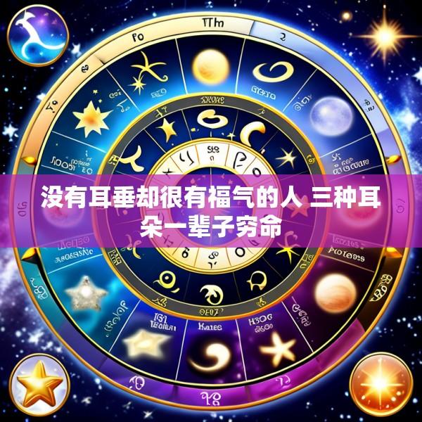 没有耳垂却很有福气的人 三种耳朵一辈子穷命