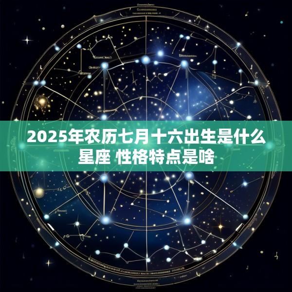 2025年农历七月十六出生是什么星座 性格特点是啥