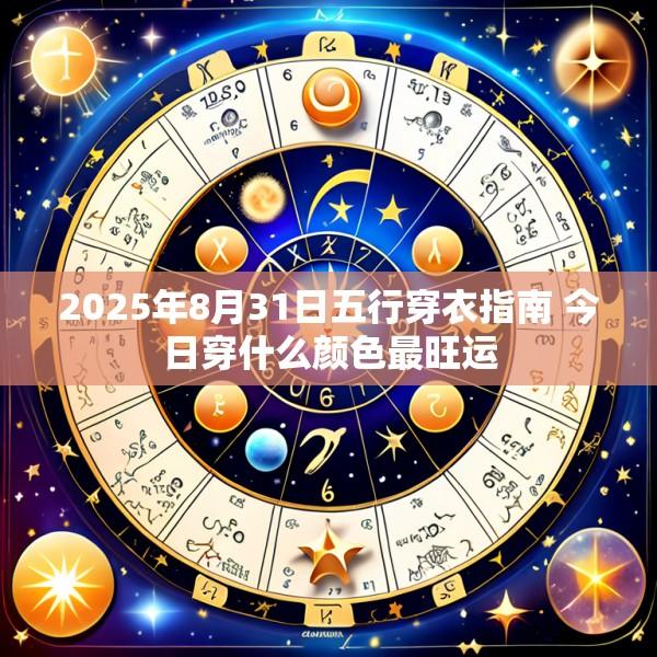 2025年8月31日五行穿衣指南 今日穿什么颜色最旺运