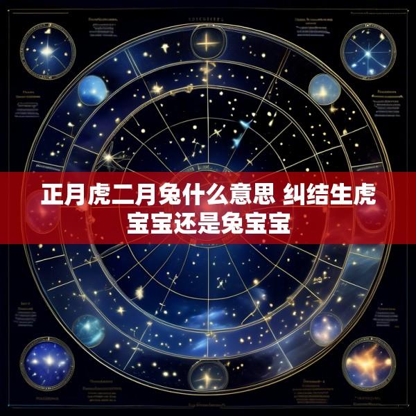 正月虎二月兔什么意思 纠结生虎宝宝还是兔宝宝