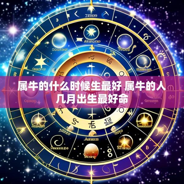 属牛的什么时候生最好 属牛的人几月出生最好命
