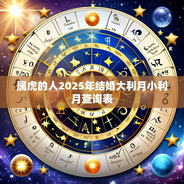 属虎的人2025年结婚大利月小利月查询表