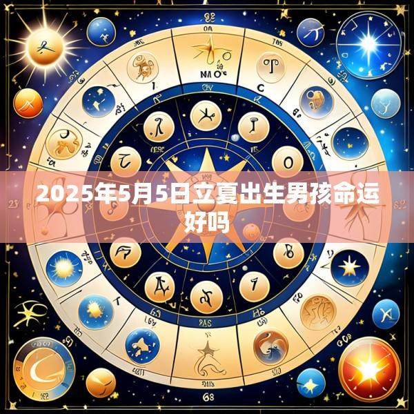 2025年5月5日立夏出生男孩命运好吗