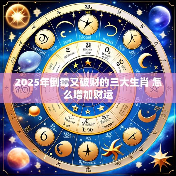 2025年倒霉又破财的三大生肖 怎么增加财运