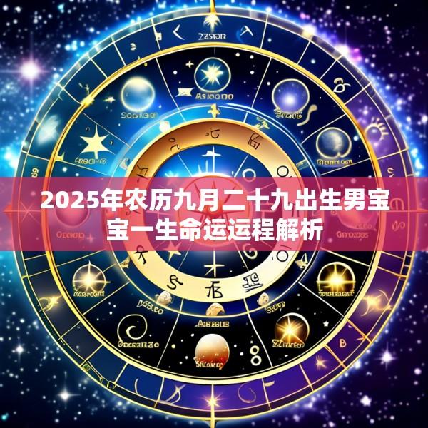 2025年农历九月二十九出生男宝宝一生命运运程解析