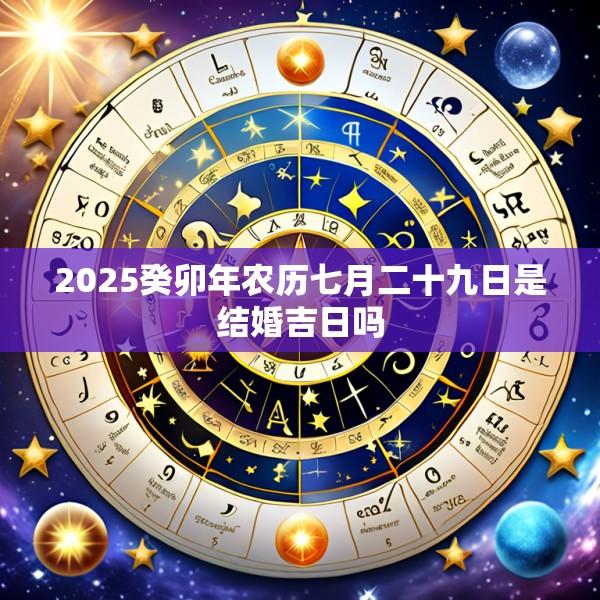 2025癸卯年农历七月二十九日是结婚吉日吗