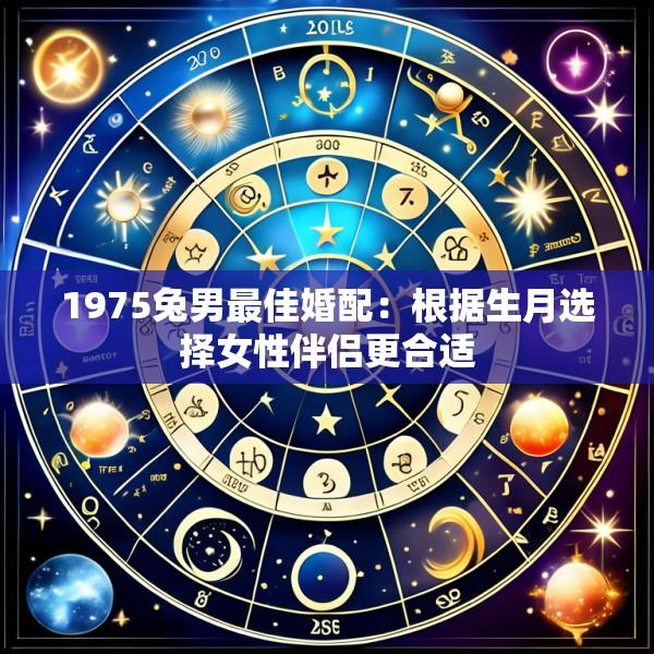 1975兔男最佳婚配：根据生月选择女性伴侣更合适