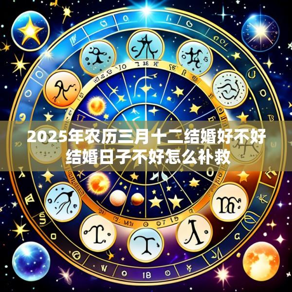 2025年农历三月十二结婚好不好 结婚日子不好怎么补救