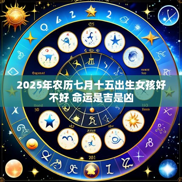 2025年农历七月十五出生女孩好不好 命运是吉是凶
