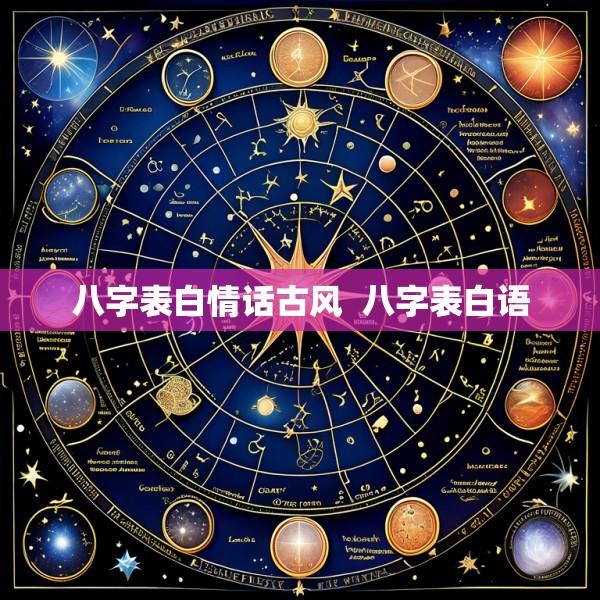 八字表白情话古风  八字表白语
