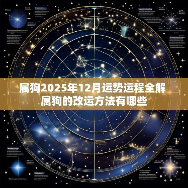 属狗2025年12月运势运程全解 属狗的改运方法有哪些