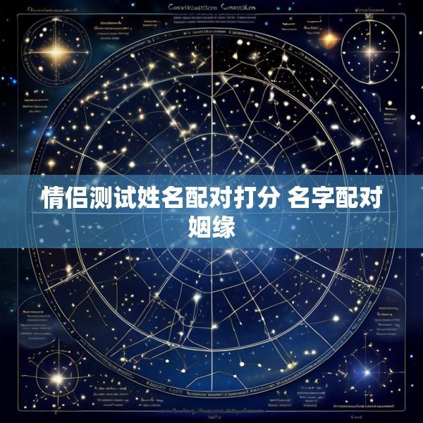 情侣测试姓名配对打分 名字配对姻缘