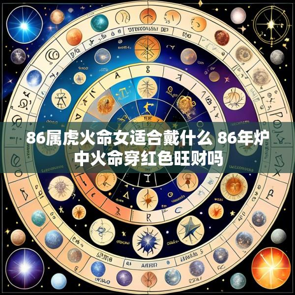 86属虎火命女适合戴什么 86年炉中火命穿红色旺财吗