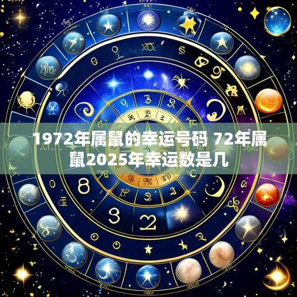 1972年属鼠的幸运号码 72年属鼠2025年幸运数是几