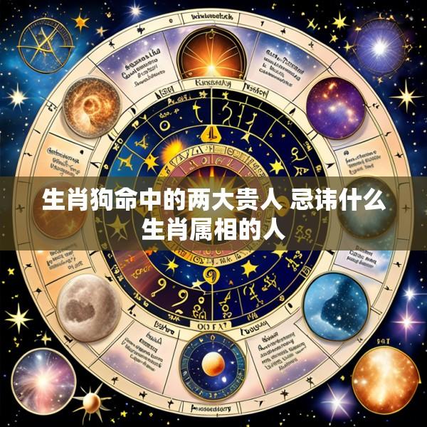 生肖狗命中的两大贵人 忌讳什么生肖属相的人