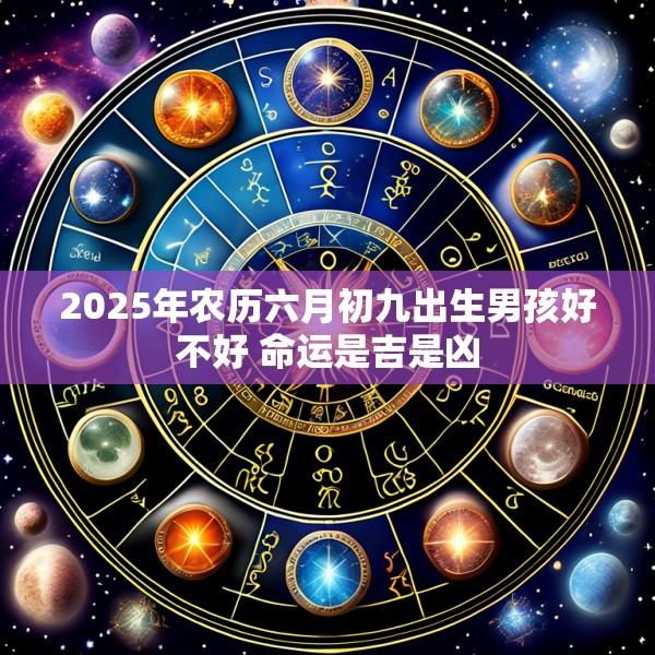 2025年农历六月初九出生男孩好不好 命运是吉是凶