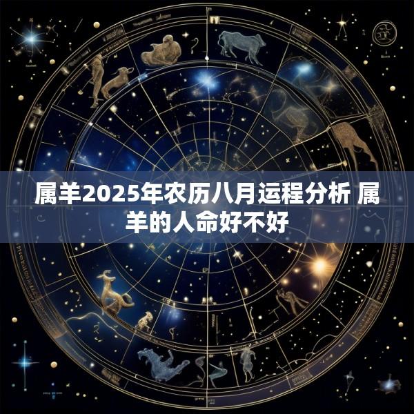 属羊2025年农历八月运程分析 属羊的人命好不好