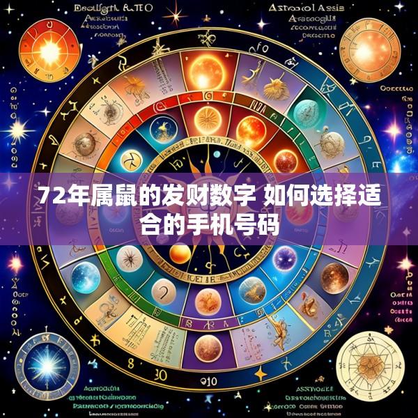 72年属鼠的发财数字 如何选择适合的手机号码