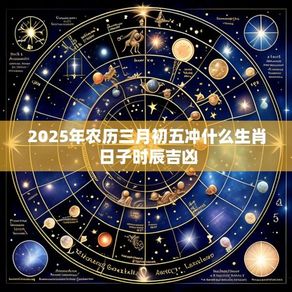 2025年农历三月初五冲什么生肖 日子时辰吉凶