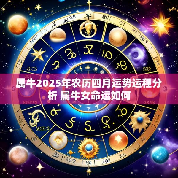属牛2025年农历四月运势运程分析 属牛女命运如何