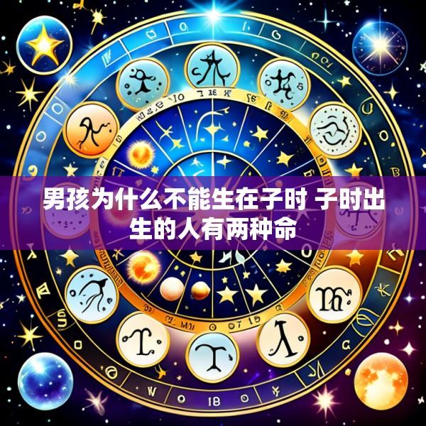 男孩为什么不能生在子时 子时出生的人有两种命