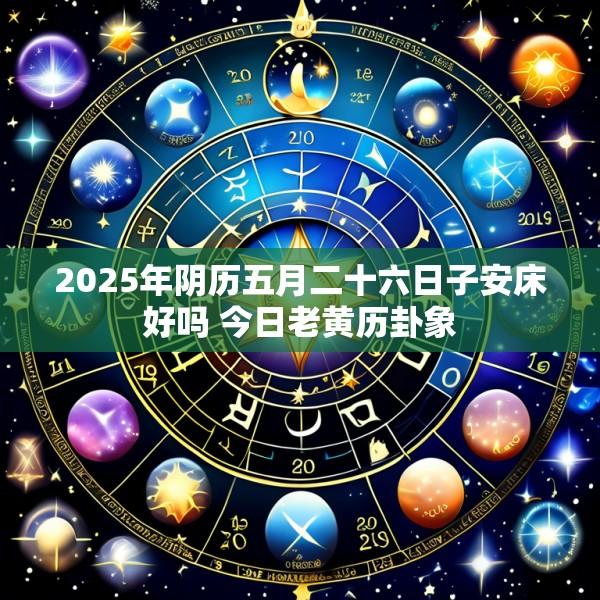 2025年阴历五月二十六日子安床好吗 今日老黄历卦象