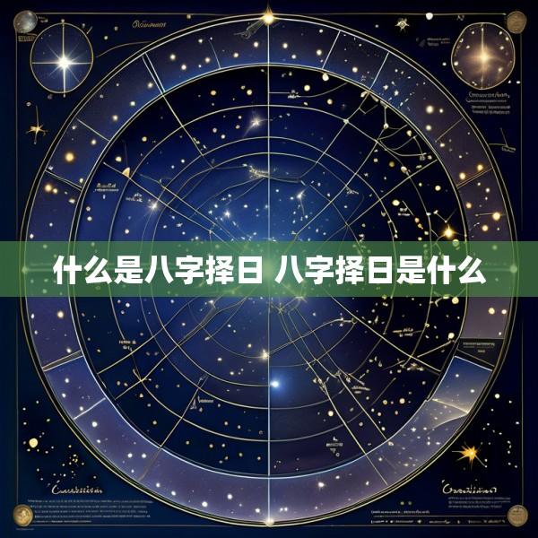 什么是八字择日 八字择日是什么