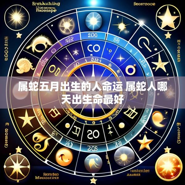 属蛇五月出生的人命运 属蛇人哪天出生命最好