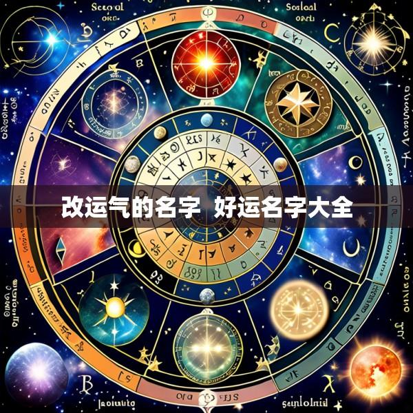改运气的名字  好运名字大全