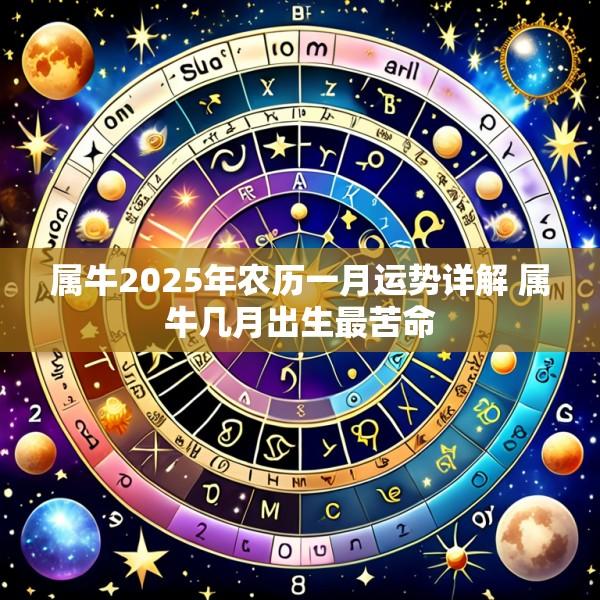 属牛2025年农历一月运势详解 属牛几月出生最苦命
