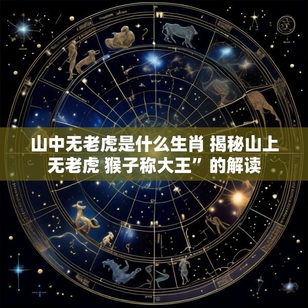 山中无老虎是什么生肖 揭秘山上无老虎 猴子称大王”的解读