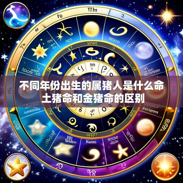 不同年份出生的属猪人是什么命 土猪命和金猪命的区别