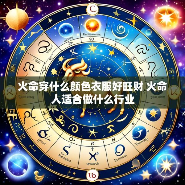 火命穿什么颜色衣服好旺财 火命人适合做什么行业