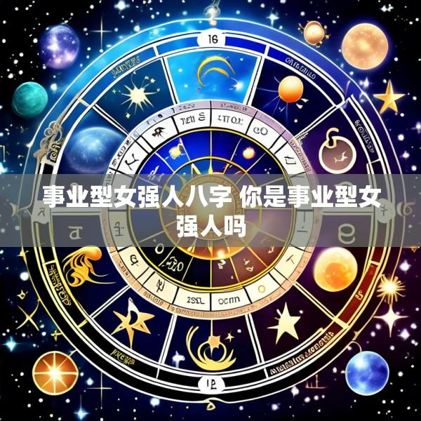 事业型女强人八字 你是事业型女强人吗