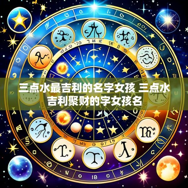 三点水最吉利的名字女孩 三点水吉利聚财的字女孩名