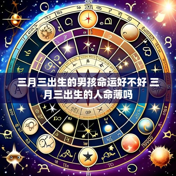 三月三出生的男孩命运好不好 三月三出生的人命薄吗