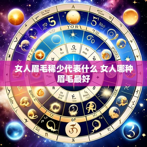 女人眉毛稀少代表什么 女人哪种眉毛最好