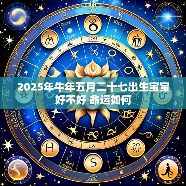 2025年牛年五月二十七出生宝宝好不好 命运如何