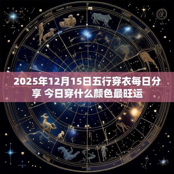 2025年12月15日五行穿衣每日分享 今日穿什么颜色最旺运