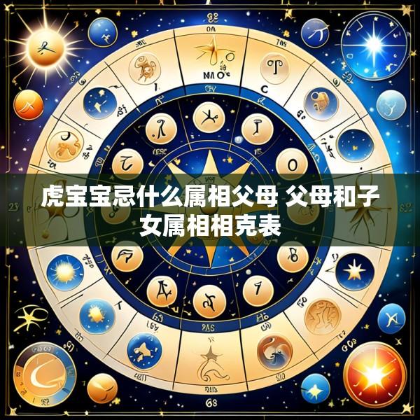 虎宝宝忌什么属相父母 父母和子女属相相克表