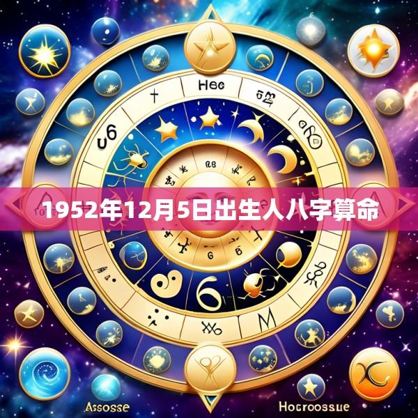 1952年12月5日出生人八字算命