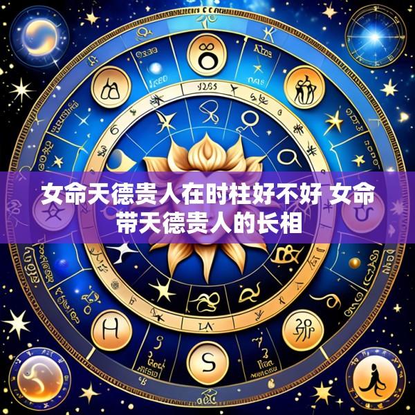 女命天德贵人在时柱好不好 女命带天德贵人的长相