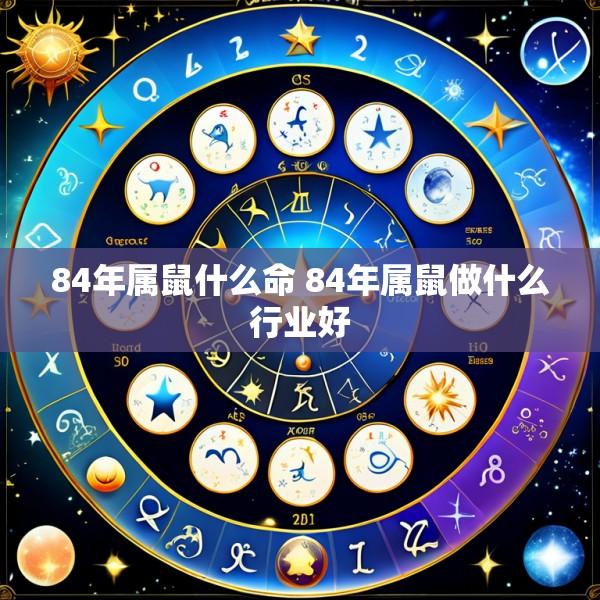 84年属鼠什么命 84年属鼠做什么行业好