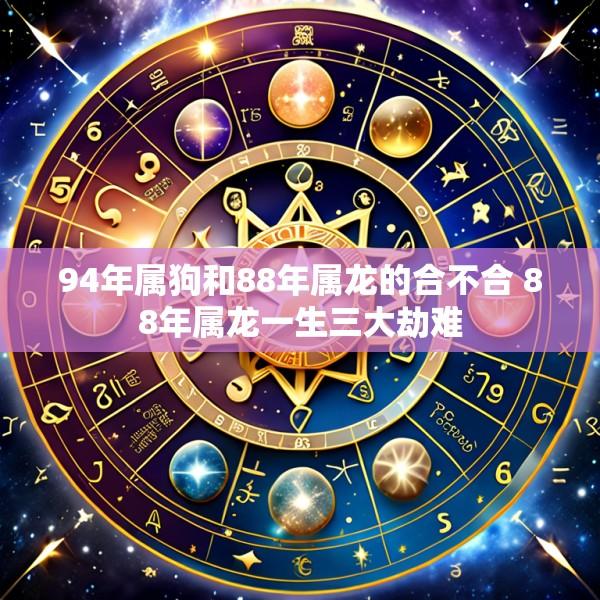94年属狗和88年属龙的合不合 88年属龙一生三大劫难
