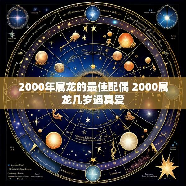 2000年属龙的最佳配偶 2000属龙几岁遇真爱