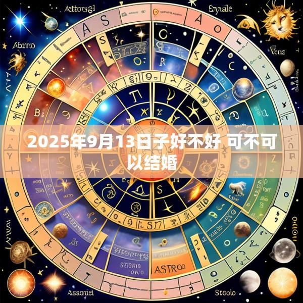 2025年9月13日子好不好 可不可以结婚