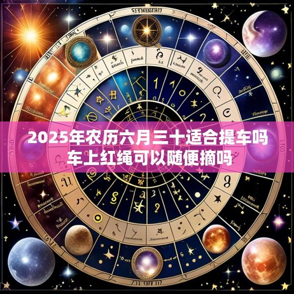 2025年农历六月三十适合提车吗 车上红绳可以随便摘吗